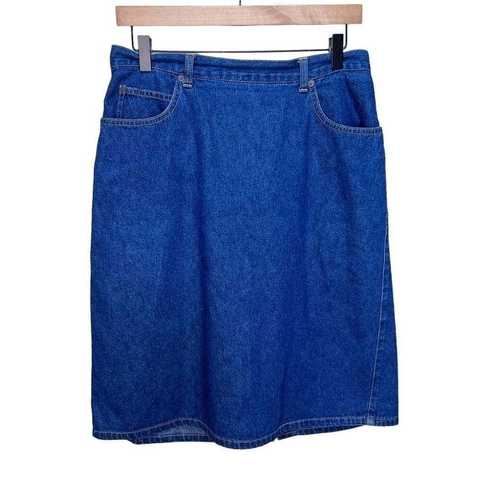 Vintage Northern Reflections Denim Midi Skirt Size 12